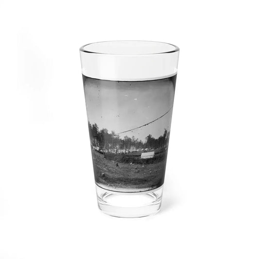 Brandy Station, Virginia. Army Of The Potomac. Western Half Of The Camp. Chapel In Foreground (U.S. Civil War) Pint Glass 16oz 16oz - Go Mug Yourself