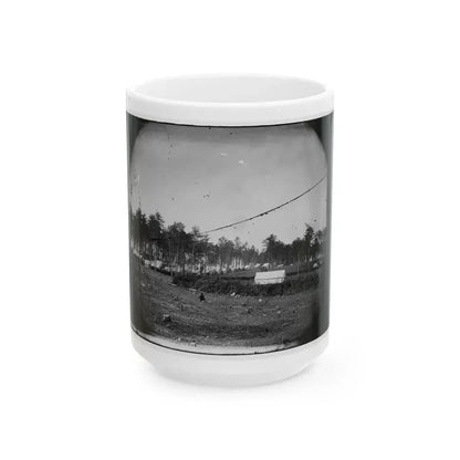 Brandy Station, Virginia. Army Of The Potomac. Western Half Of The Camp. Chapel In Foreground (U.S. Civil War) White Coffee Mug 15oz - Go Mug Yourself