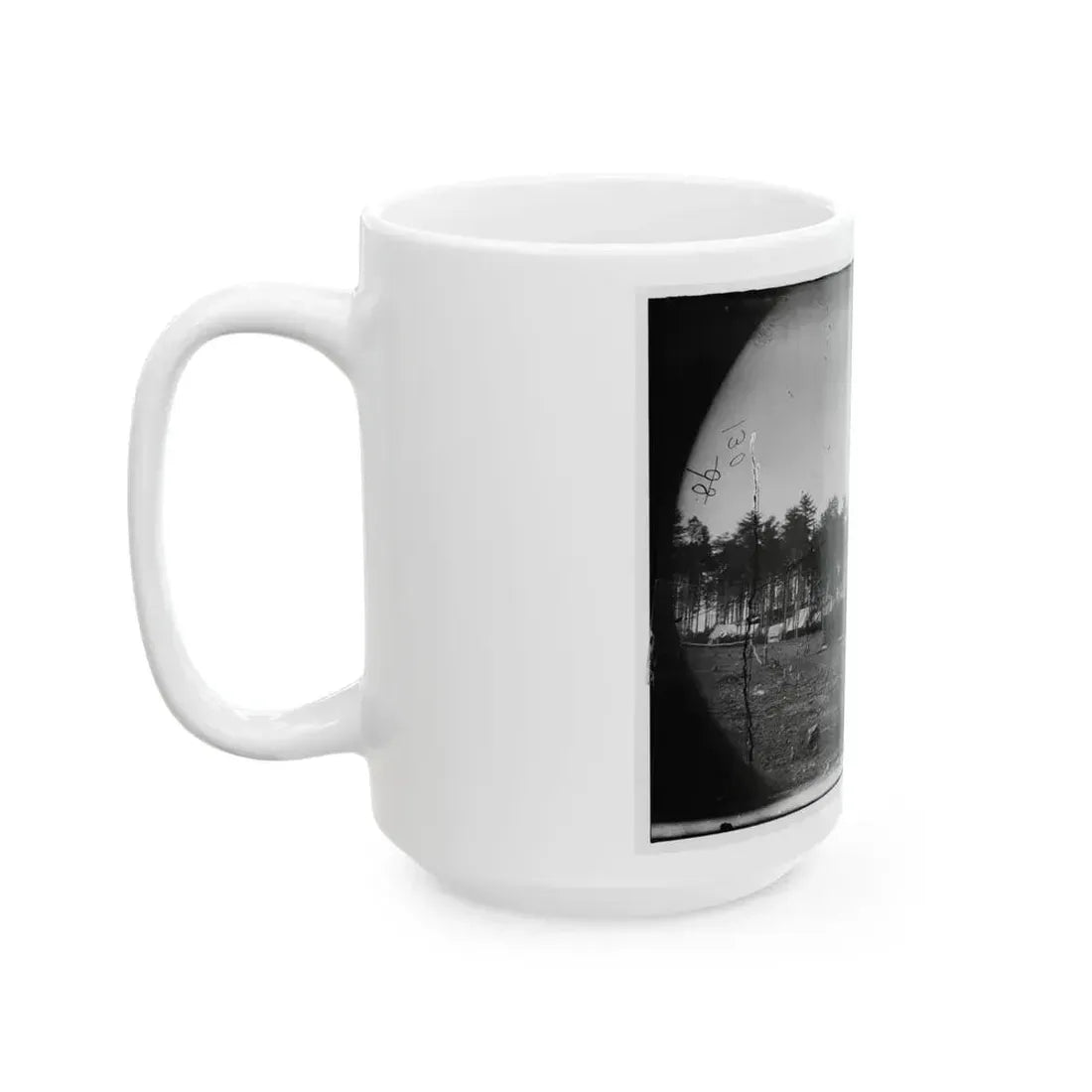 Brandy Station, Virginia. Army Of The Potomac. Western Half Of The Camp. Chapel In Foreground (U.S. Civil War) White Coffee Mug - Go Mug Yourself