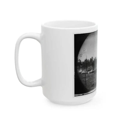 Brandy Station, Virginia. Army Of The Potomac. Western Half Of The Camp. Chapel In Foreground (U.S. Civil War) White Coffee Mug - Go Mug Yourself