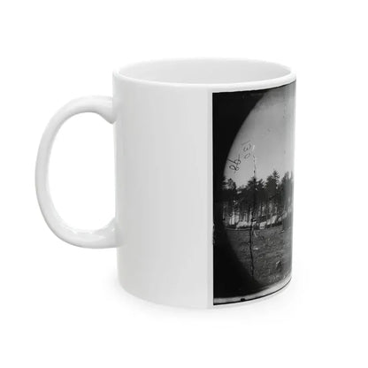Brandy Station, Virginia. Army Of The Potomac. Western Half Of The Camp. Chapel In Foreground (U.S. Civil War) White Coffee Mug - Go Mug Yourself