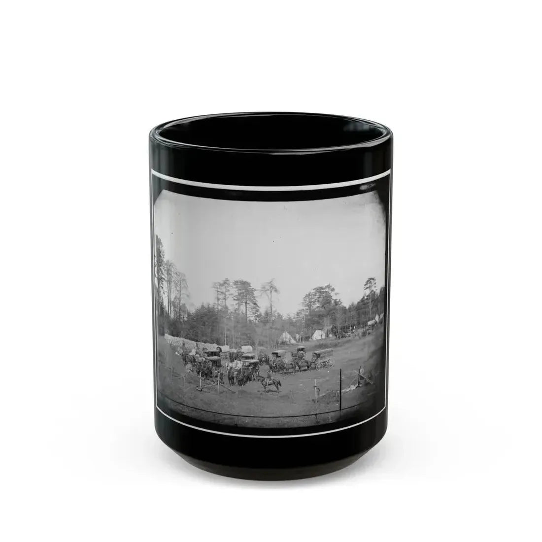Brandy Station, Virginia. Bates Quarters. Headquarters, Army Of The Potomac (U.S. Civil War) Black Coffee Mug 15oz - Go Mug Yourself