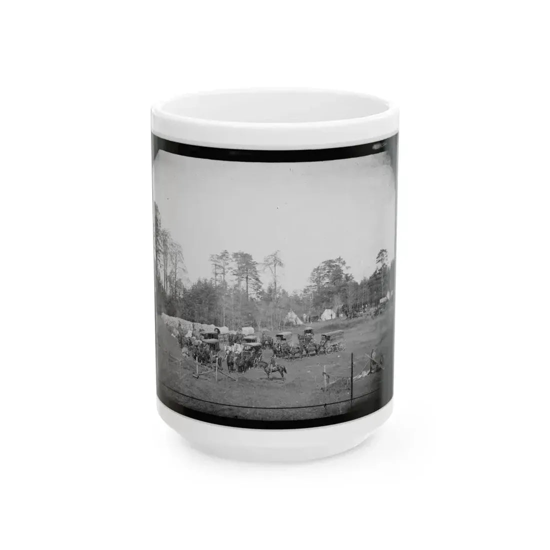 Brandy Station, Virginia. Bates Quarters. Headquarters, Army Of The Potomac (U.S. Civil War) White Coffee Mug 15oz - Go Mug Yourself