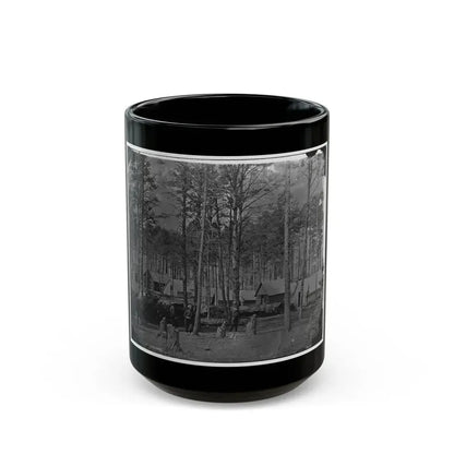 Brandy Station, Virginia. Camp At Headquarters, Army Of The Potomac(2) (U.S. Civil War) Black Coffee Mug 15oz - Go Mug Yourself