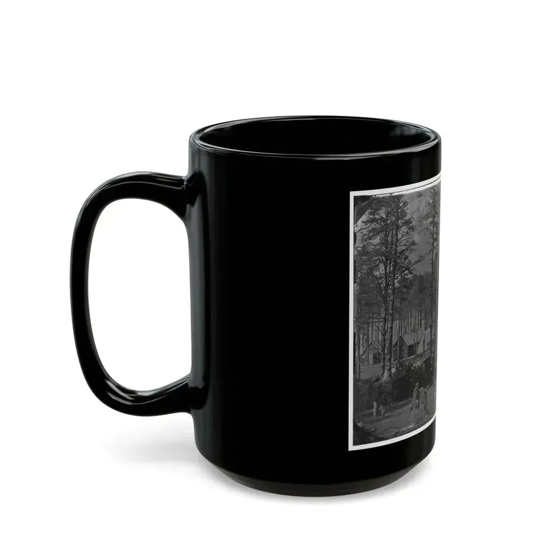 Brandy Station, Virginia. Camp At Headquarters, Army Of The Potomac(2) (U.S. Civil War) Black Coffee Mug - Go Mug Yourself
