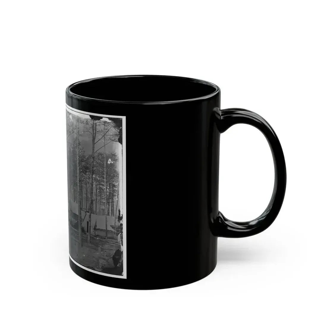 Brandy Station, Virginia. Camp At Headquarters, Army Of The Potomac(2) (U.S. Civil War) Black Coffee Mug - Go Mug Yourself
