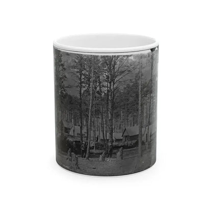Brandy Station, Virginia. Camp At Headquarters, Army Of The Potomac(2) (U.S. Civil War) White Coffee Mug 11oz - Go Mug Yourself