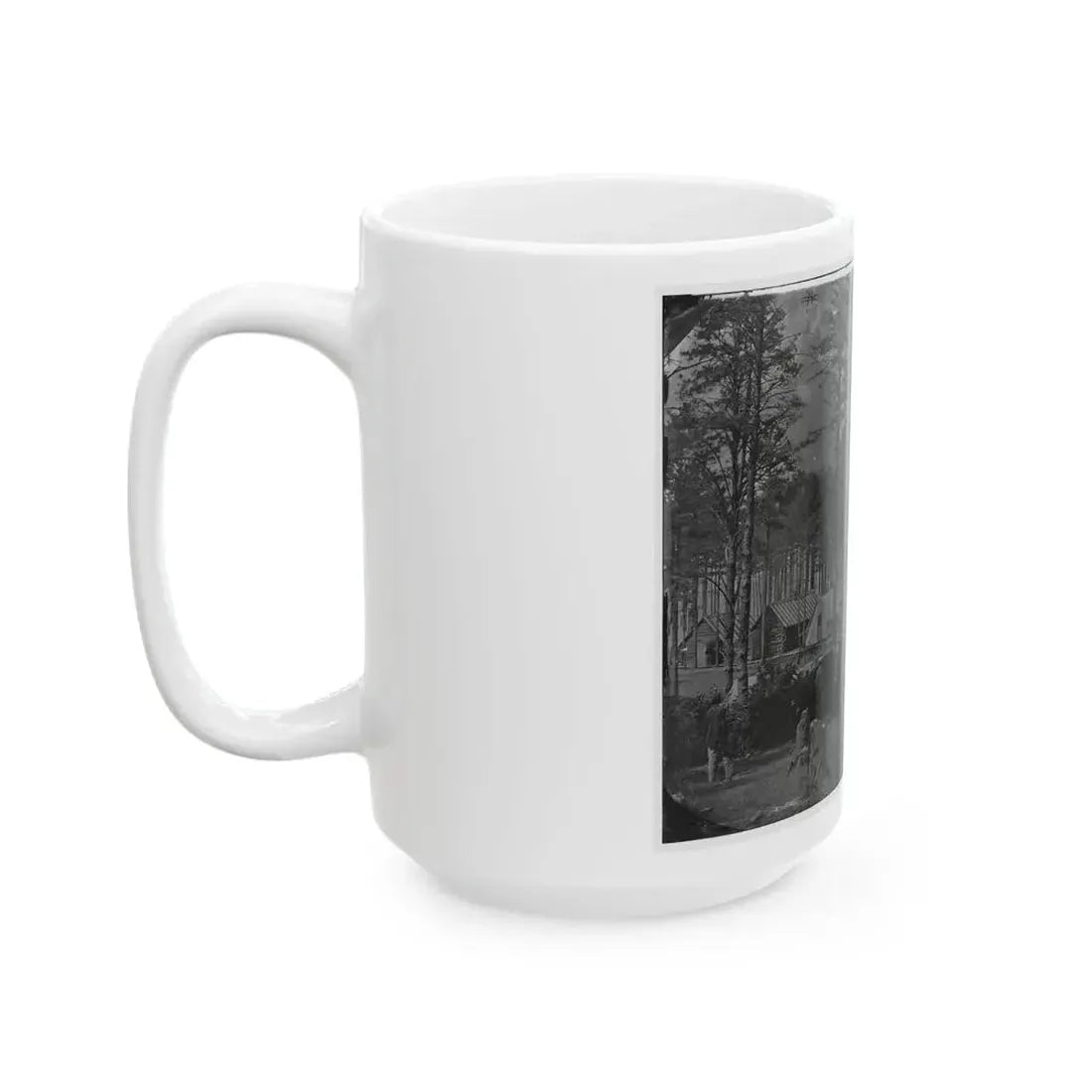 Brandy Station, Virginia. Camp At Headquarters, Army Of The Potomac(2) (U.S. Civil War) White Coffee Mug - Go Mug Yourself