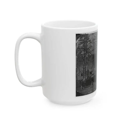 Brandy Station, Virginia. Camp At Headquarters, Army Of The Potomac(2) (U.S. Civil War) White Coffee Mug - Go Mug Yourself