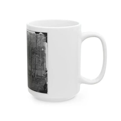 Brandy Station, Virginia. Camp At Headquarters, Army Of The Potomac(2) (U.S. Civil War) White Coffee Mug - Go Mug Yourself