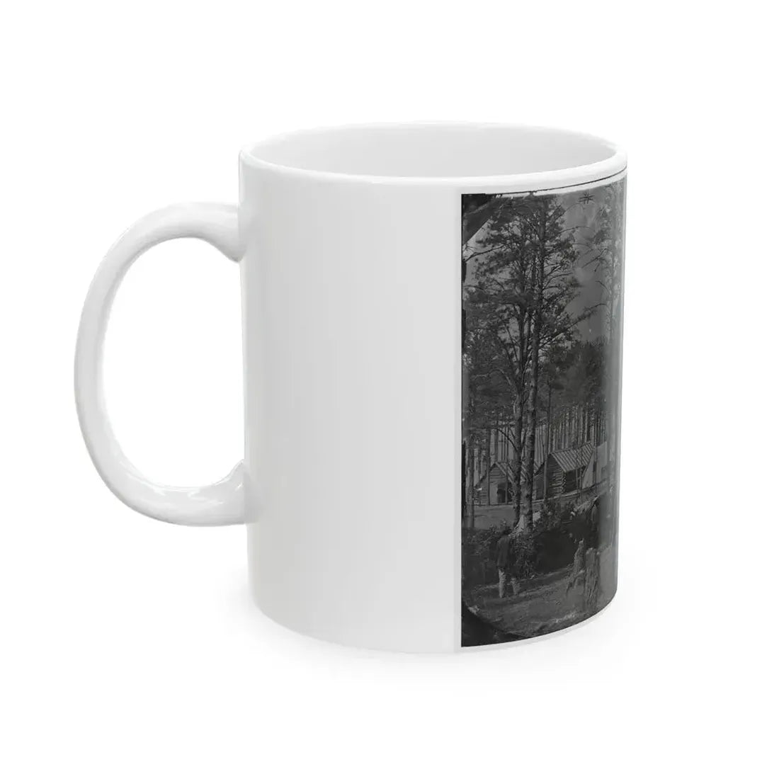 Brandy Station, Virginia. Camp At Headquarters, Army Of The Potomac(2) (U.S. Civil War) White Coffee Mug - Go Mug Yourself