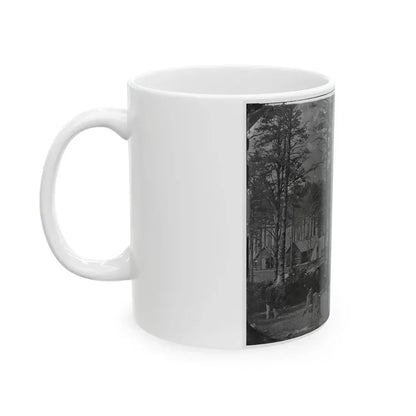 Brandy Station, Virginia. Camp At Headquarters, Army Of The Potomac(2) (U.S. Civil War) White Coffee Mug - Go Mug Yourself