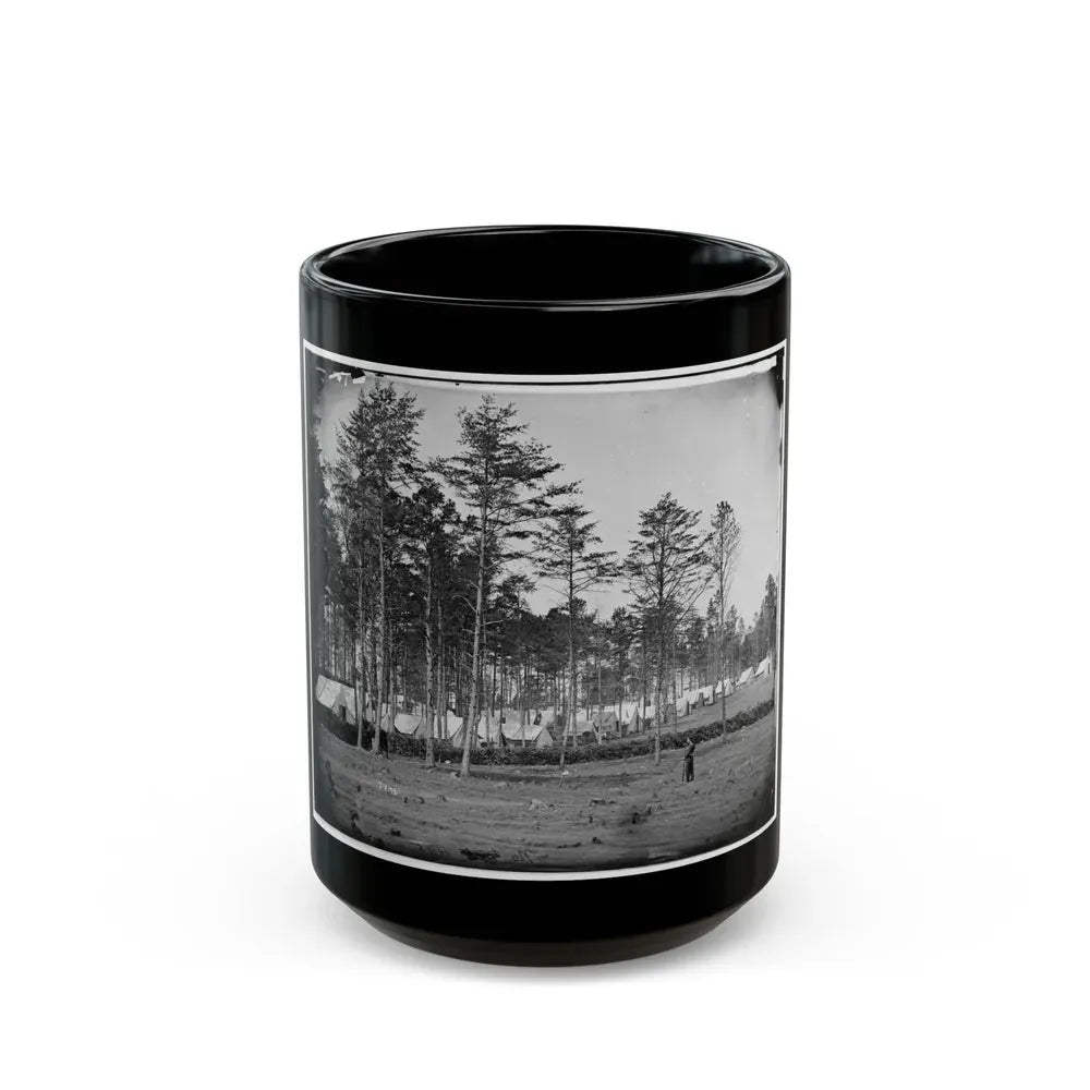 Brandy Station, Virginia. Camp At Headquarters, Army Of The Potomac (U.S. Civil War) Black Coffee Mug 15oz - Go Mug Yourself