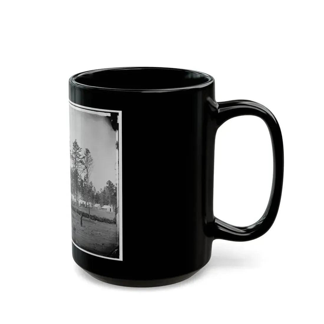 Brandy Station, Virginia. Camp At Headquarters, Army Of The Potomac (U.S. Civil War) Black Coffee Mug - Go Mug Yourself