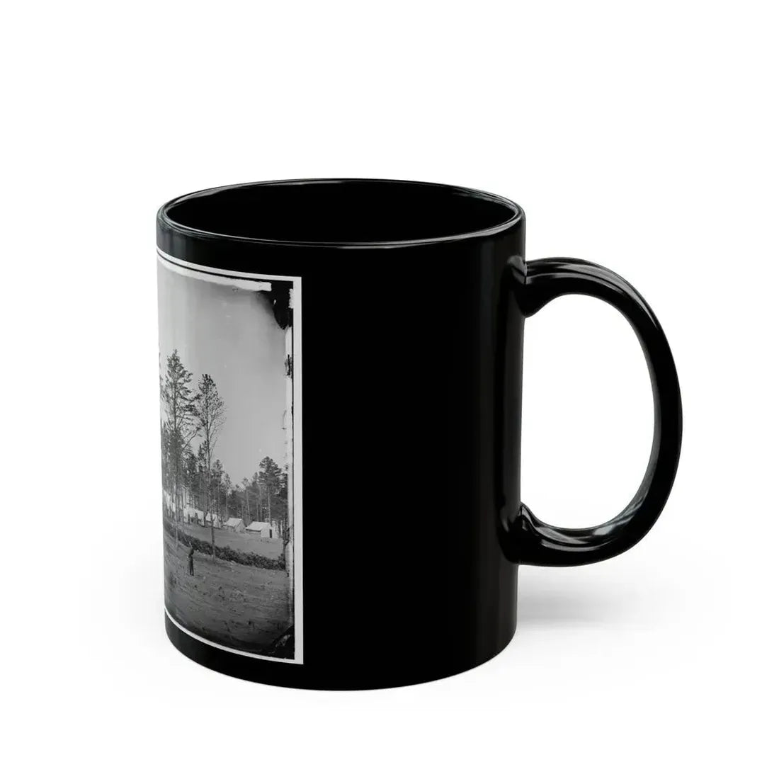 Brandy Station, Virginia. Camp At Headquarters, Army Of The Potomac (U.S. Civil War) Black Coffee Mug - Go Mug Yourself