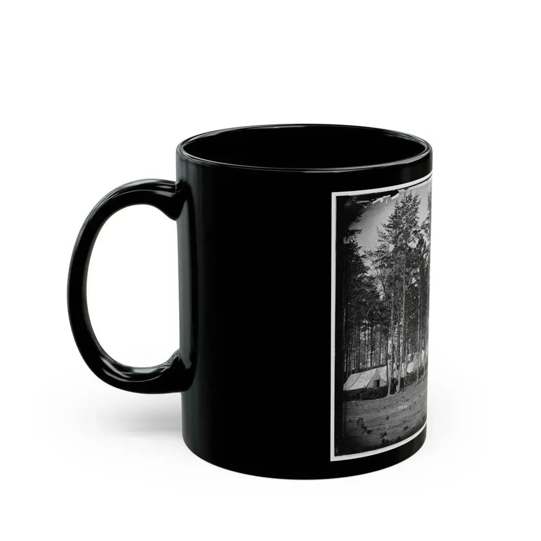 Brandy Station, Virginia. Camp At Headquarters, Army Of The Potomac (U.S. Civil War) Black Coffee Mug - Go Mug Yourself