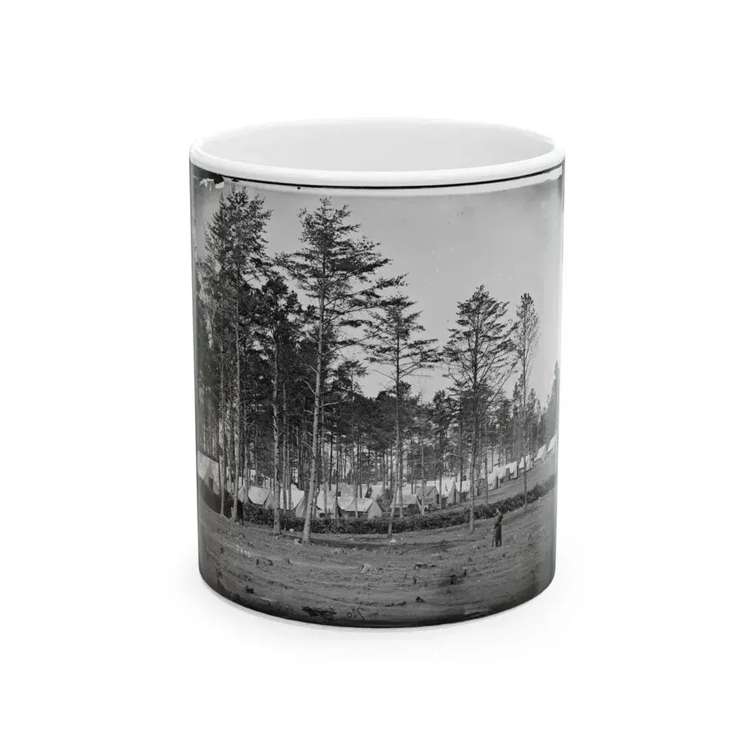 Brandy Station, Virginia. Camp At Headquarters, Army Of The Potomac (U.S. Civil War) White Coffee Mug 11oz - Go Mug Yourself
