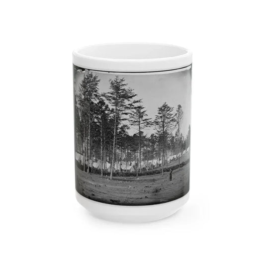 Brandy Station, Virginia. Camp At Headquarters, Army Of The Potomac (U.S. Civil War) White Coffee Mug 15oz - Go Mug Yourself