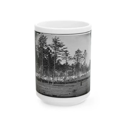 Brandy Station, Virginia. Camp At Headquarters, Army Of The Potomac (U.S. Civil War) White Coffee Mug 15oz - Go Mug Yourself