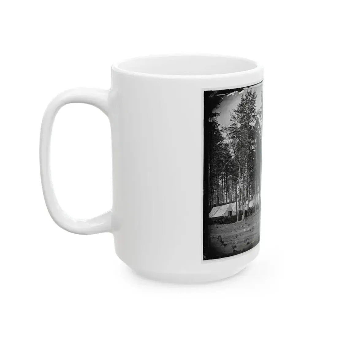 Brandy Station, Virginia. Camp At Headquarters, Army Of The Potomac (U.S. Civil War) White Coffee Mug - Go Mug Yourself