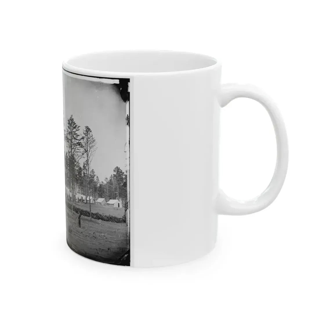 Brandy Station, Virginia. Camp At Headquarters, Army Of The Potomac (U.S. Civil War) White Coffee Mug - Go Mug Yourself