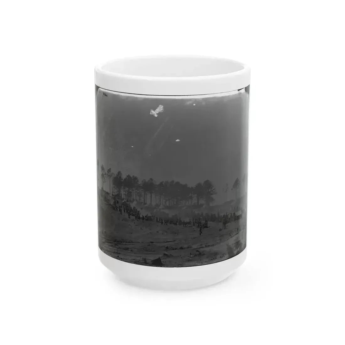 Brandy Station, Virginia. Camp Of 114th Pennsylvania Infantry (U.S. Civil War) White Coffee Mug 15oz - Go Mug Yourself