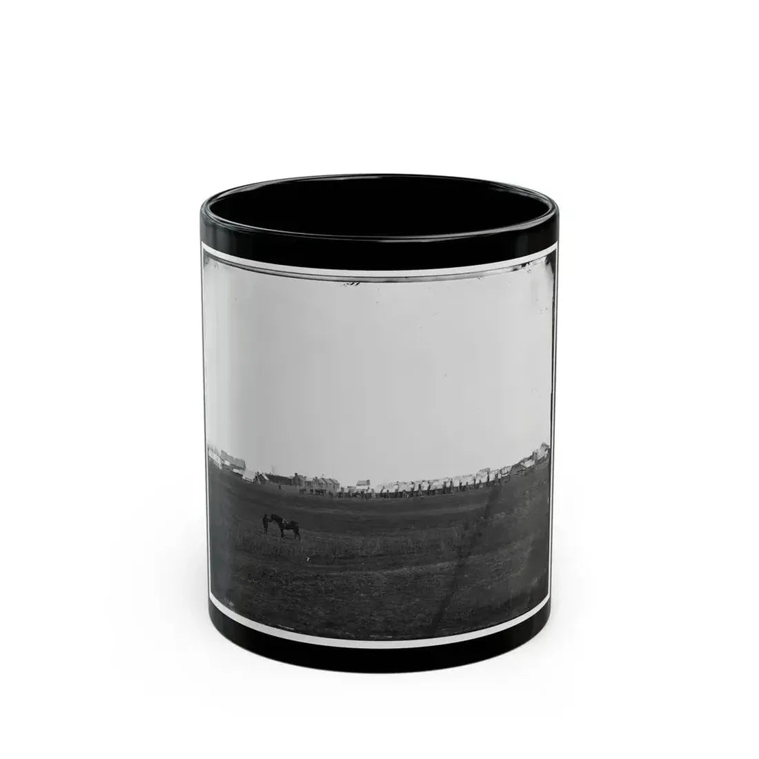 Brandy Station, Virginia. Camp Of U.S. Engineer Battalion (U.S. Civil War) Black Coffee Mug 11oz - Go Mug Yourself