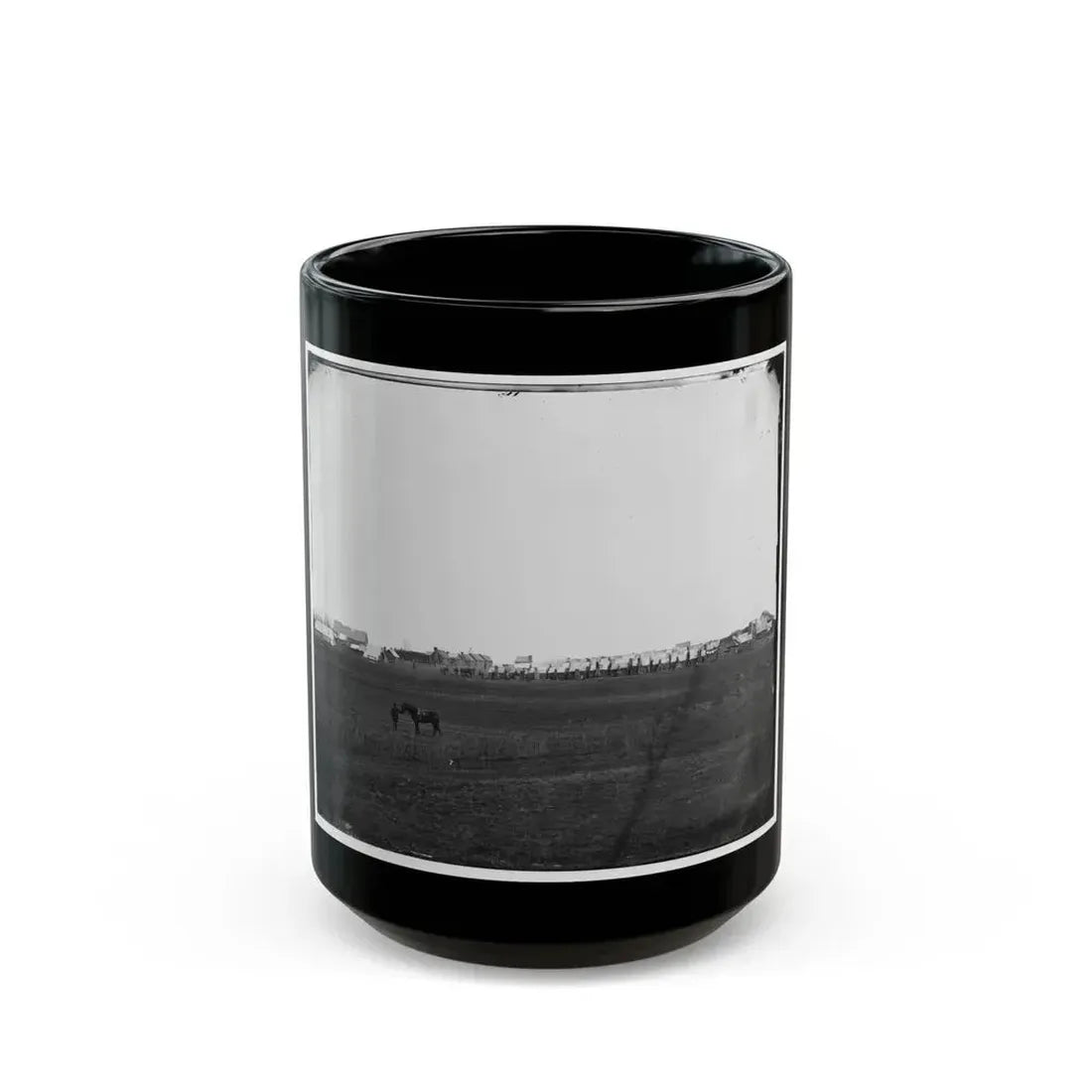 Brandy Station, Virginia. Camp Of U.S. Engineer Battalion (U.S. Civil War) Black Coffee Mug 15oz - Go Mug Yourself