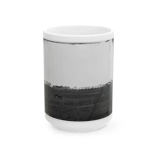 Brandy Station, Virginia. Camp Of U.S. Engineer Battalion (U.S. Civil War) White Coffee Mug 15oz - Go Mug Yourself