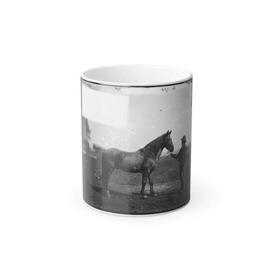 Brandy Station, Virginia. Capt. Beckwith's Horse, Headquarters, Army of the Potomac (U.S. Civil War) Color Changing Coffee Mug 11oz Default Title 11oz - Go Mug Yourself