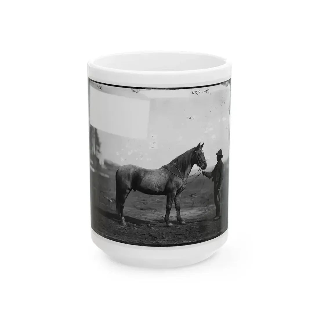 Brandy Station, Virginia. Capt. Beckwith's Horse, Headquarters, Army Of The Potomac (U.S. Civil War) White Coffee Mug 15oz - Go Mug Yourself