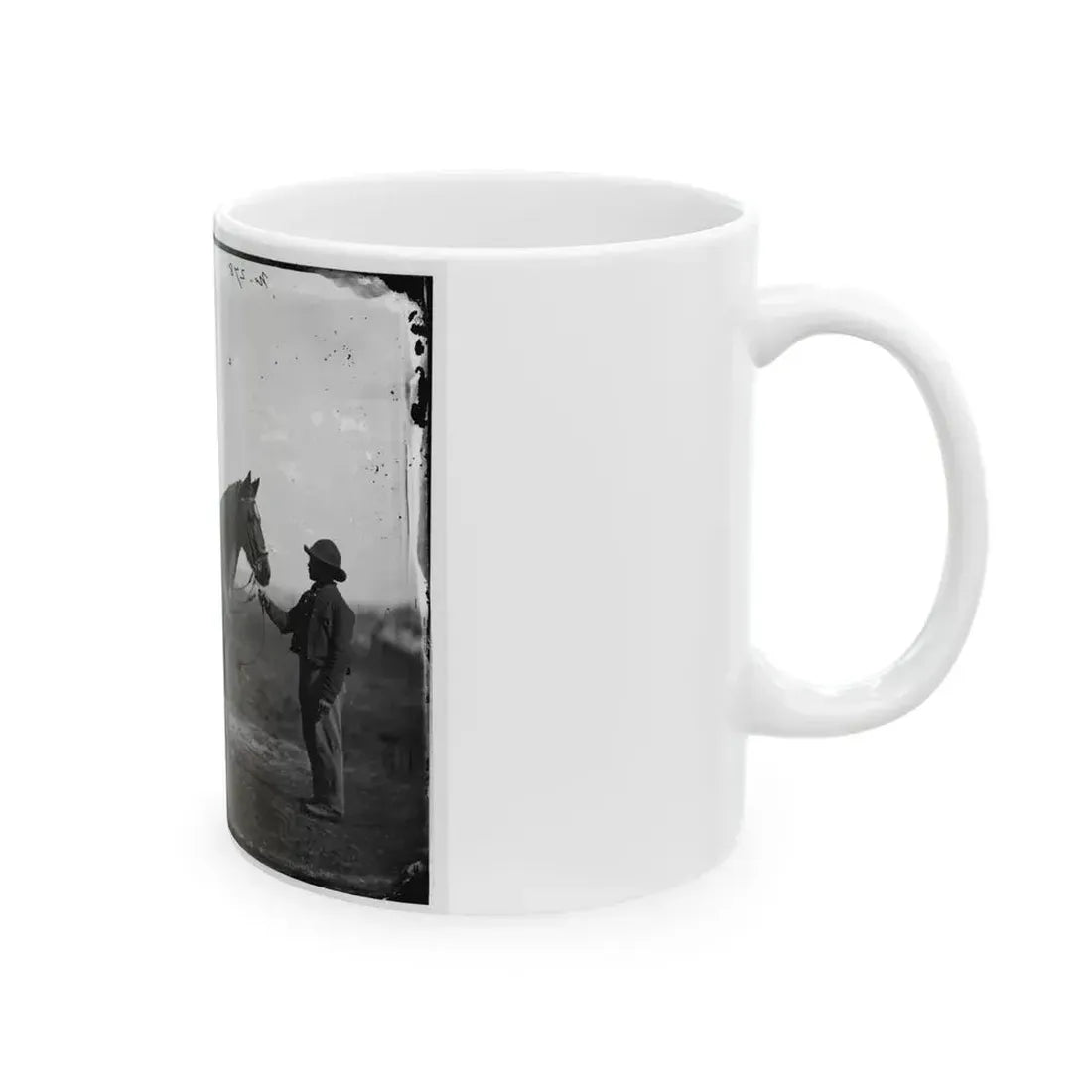Brandy Station, Virginia. Capt. Beckwith's Horse, Headquarters, Army Of The Potomac (U.S. Civil War) White Coffee Mug - Go Mug Yourself