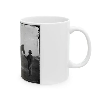 Brandy Station, Virginia. Capt. Beckwith's Horse, Headquarters, Army Of The Potomac (U.S. Civil War) White Coffee Mug - Go Mug Yourself