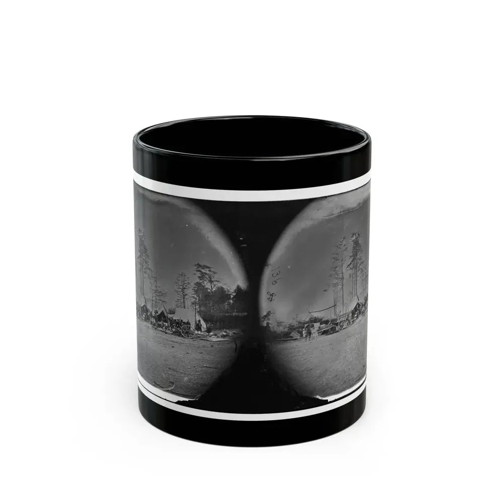 Brandy Station, Virginia. Carpenter, Wheelwright And Harness Shops. Headquarters, Army Of The Potomac (U.S. Civil War) Black Coffee Mug 11oz - Go Mug Yourself