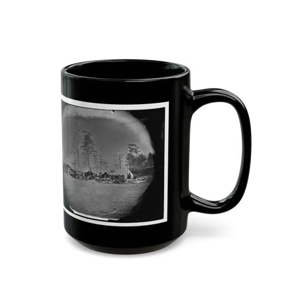 Brandy Station, Virginia. Carpenter, Wheelwright And Harness Shops. Headquarters, Army Of The Potomac (U.S. Civil War) Black Coffee Mug - Go Mug Yourself