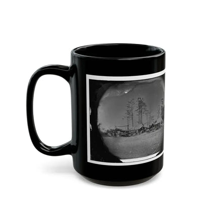 Brandy Station, Virginia. Carpenter, Wheelwright And Harness Shops. Headquarters, Army Of The Potomac (U.S. Civil War) Black Coffee Mug - Go Mug Yourself