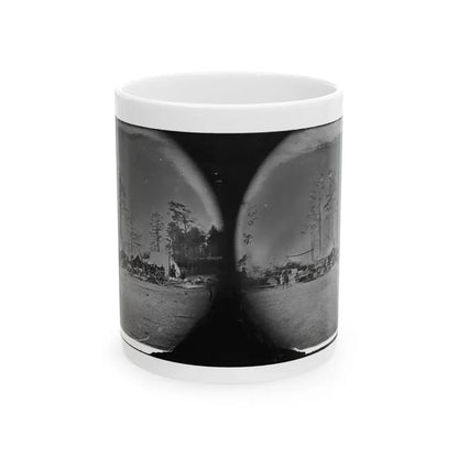 Brandy Station, Virginia. Carpenter, Wheelwright And Harness Shops. Headquarters, Army Of The Potomac (U.S. Civil War) White Coffee Mug 11oz - Go Mug Yourself