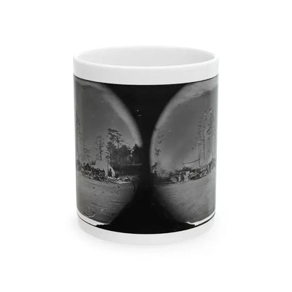 Brandy Station, Virginia. Carpenter, Wheelwright And Harness Shops. Headquarters, Army Of The Potomac (U.S. Civil War) White Coffee Mug 11oz - Go Mug Yourself