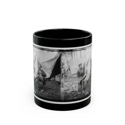 Brandy Station, Virginia. Discussing The Probilities Of The Next Move (U.S. Civil War) Black Coffee Mug 11oz - Go Mug Yourself