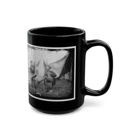 Brandy Station, Virginia. Discussing The Probilities Of The Next Move (U.S. Civil War) Black Coffee Mug - Go Mug Yourself