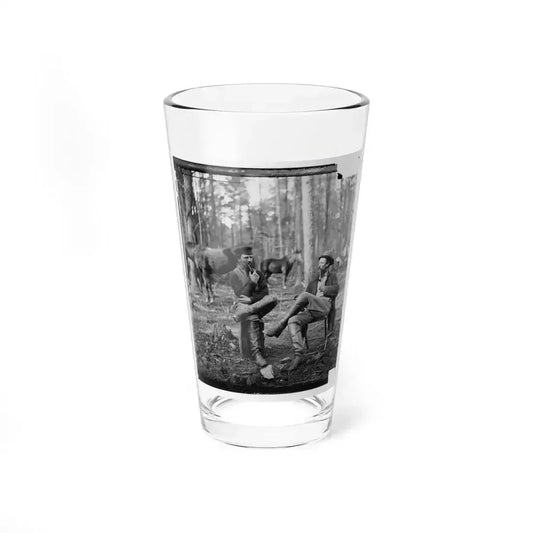 Brandy Station, Virginia. Discussing The Probilities ( ) Of The Next Move (U.S. Civil War) Pint Glass 16oz 16oz - Go Mug Yourself
