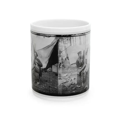 Brandy Station, Virginia. Discussing The Probilities Of The Next Move (U.S. Civil War) White Coffee Mug 11oz - Go Mug Yourself