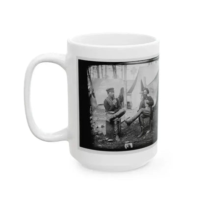 Brandy Station, Virginia. Discussing The Probilities Of The Next Move (U.S. Civil War) White Coffee Mug - Go Mug Yourself