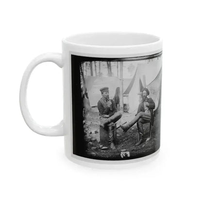 Brandy Station, Virginia. Discussing The Probilities Of The Next Move (U.S. Civil War) White Coffee Mug - Go Mug Yourself