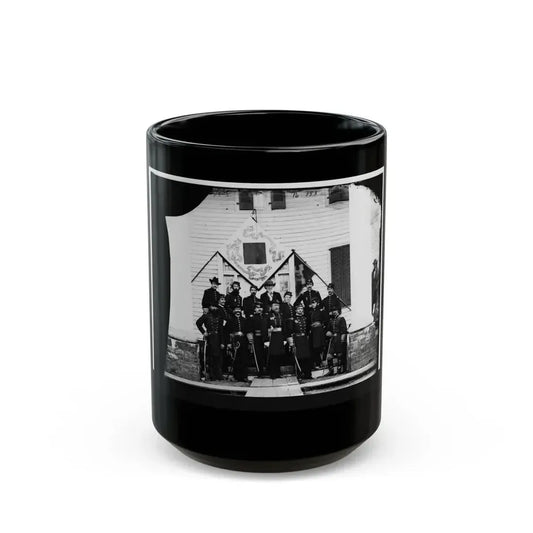 Brandy Station, Virginia. Gen. David B. Birney And Staff (U.S. Civil War) Black Coffee Mug 15oz - Go Mug Yourself