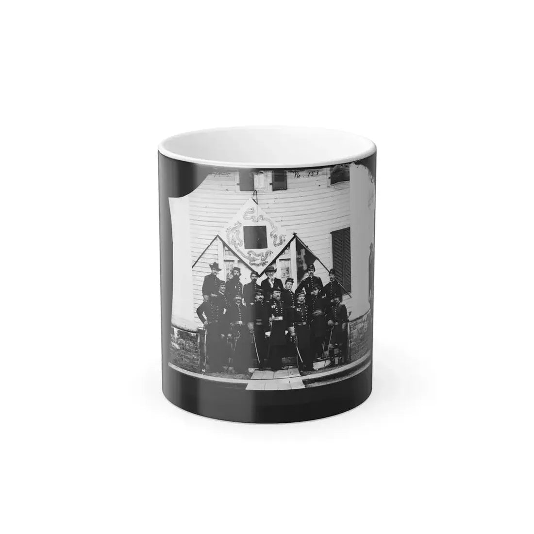 Brandy Station, Virginia. Gen. David B. Birney and Staff (U.S. Civil War) Color Changing Coffee Mug 11oz Default Title 11oz - Go Mug Yourself