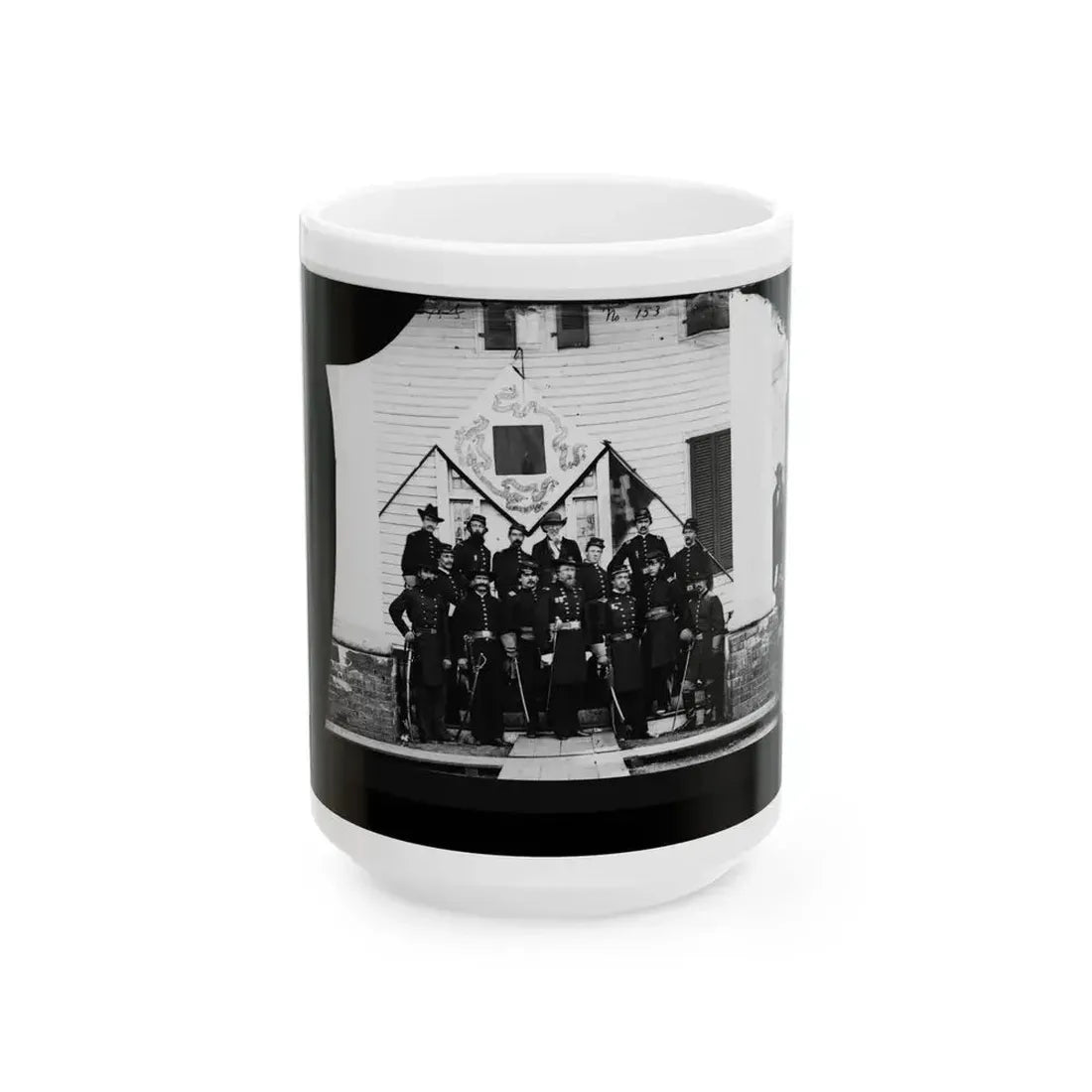 Brandy Station, Virginia. Gen. David B. Birney And Staff (U.S. Civil War) White Coffee Mug 15oz - Go Mug Yourself