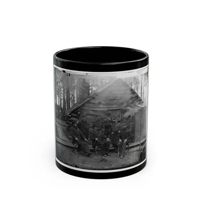 Brandy Station, Virginia. Gen. Rufus Ingalls And Group (U.S. Civil War) Black Coffee Mug 11oz - Go Mug Yourself