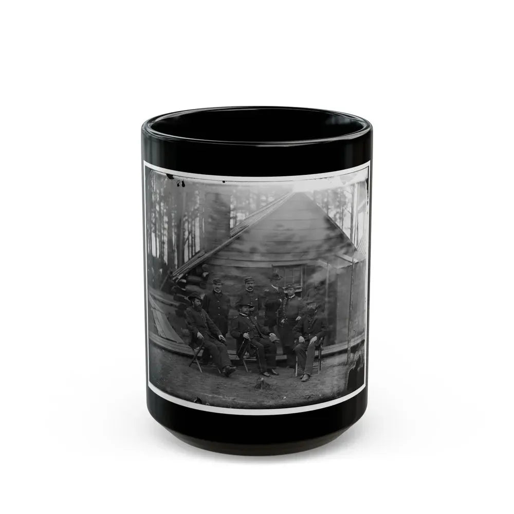 Brandy Station, Virginia. Gen. Rufus Ingalls And Group (U.S. Civil War) Black Coffee Mug 15oz - Go Mug Yourself