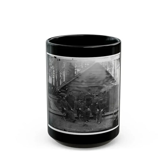 Brandy Station, Virginia. Gen. Rufus Ingalls And Group (U.S. Civil War) Black Coffee Mug 15oz - Go Mug Yourself